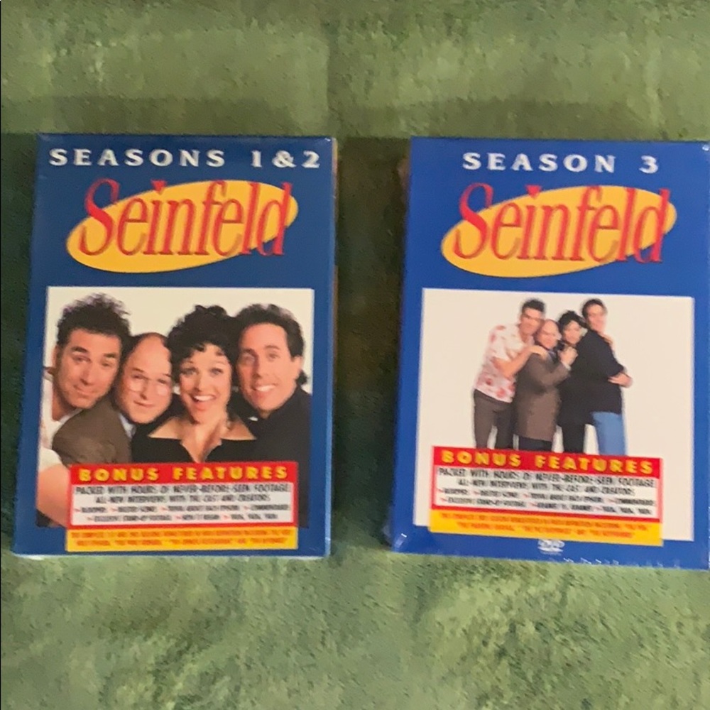 NWOT Seinfeld Season I, 2, and 3 DVDs